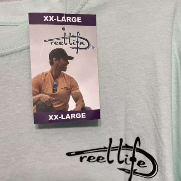 Reel Life Men's Ocean Wash Short Sleeve Tee Size XXL NWT MSRP $24.99 - Picture 2 of 5